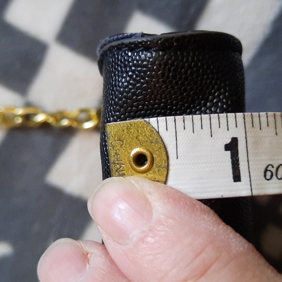 Anne Klein Black and Gold Shoulder Clutch Hand Bag - Picture 13 of 14